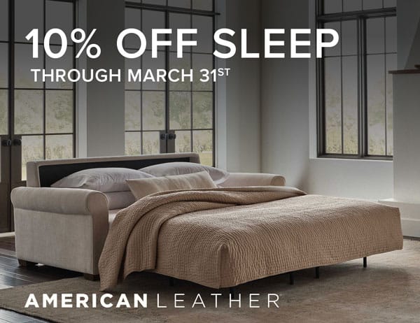 10% Off American Leather Sofa Sleepers