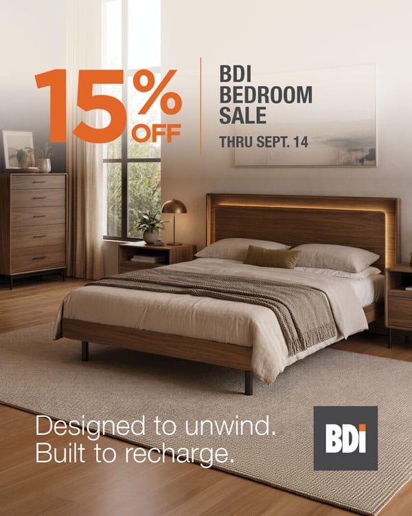 The 15% Off BDI Bedroom Sale