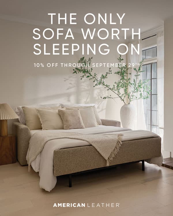 American Leather Sofa Sale for the Month of September