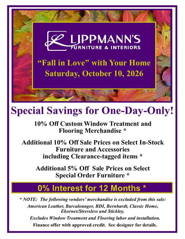 Fall in Love with your Home - 0% Interest for 12 Months*